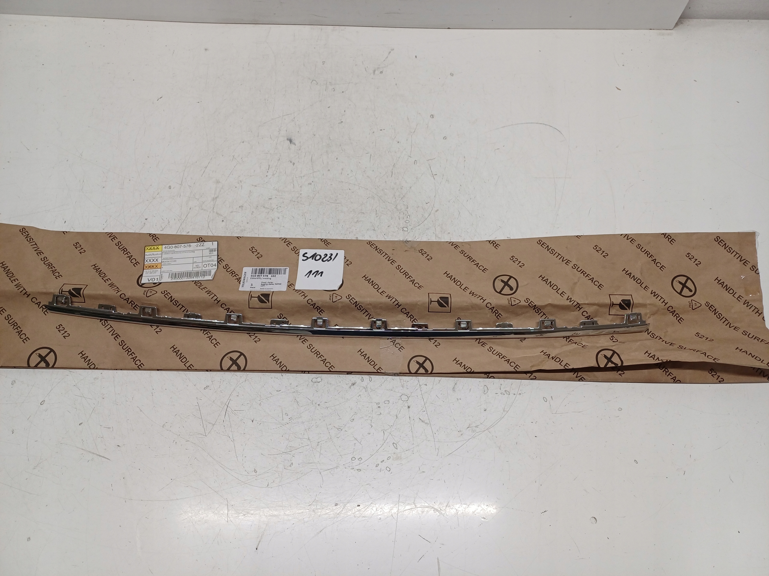 AUDI A6 C7 LISTWA ZDERZAKA PRZÓD CHROM 4G0807578