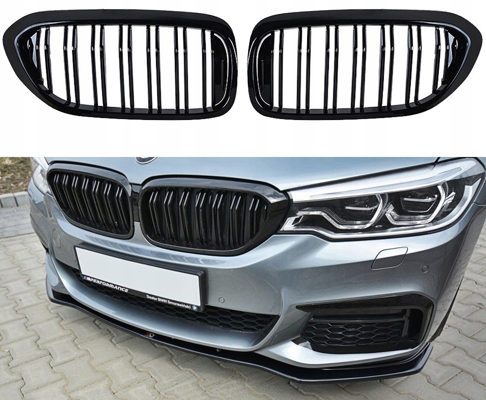 GRILL NERKI ATRAPA BMW G30 G31 CZARNY POŁYSK PIANO KAMEX51712430993