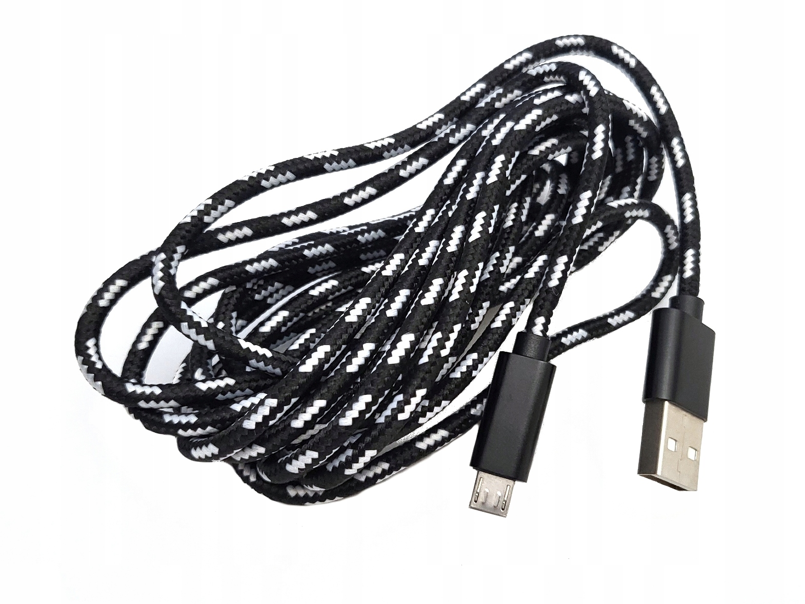 You2K Długi 3 metrowy dobrej jakości kabel USB do padów PS4 oplot 300 cm