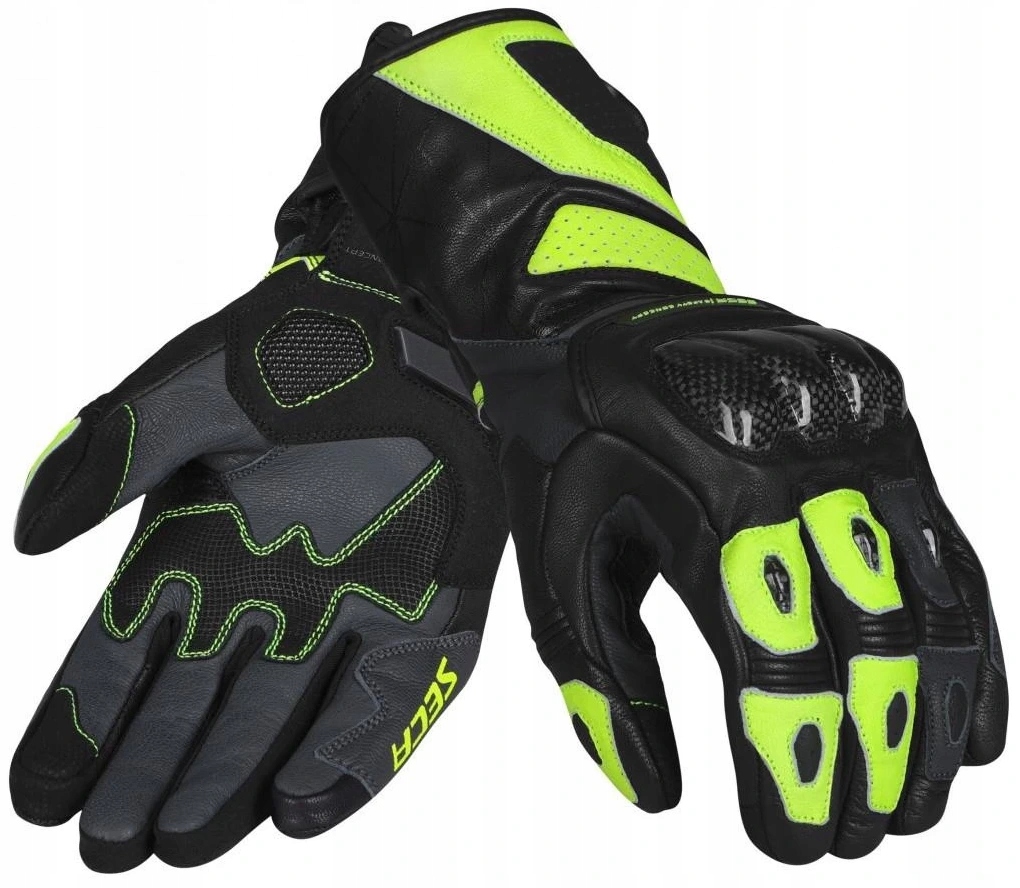 Seca Atom Fluo Yellow Športové Motocyklové Rukavice Pánske Žlté Men