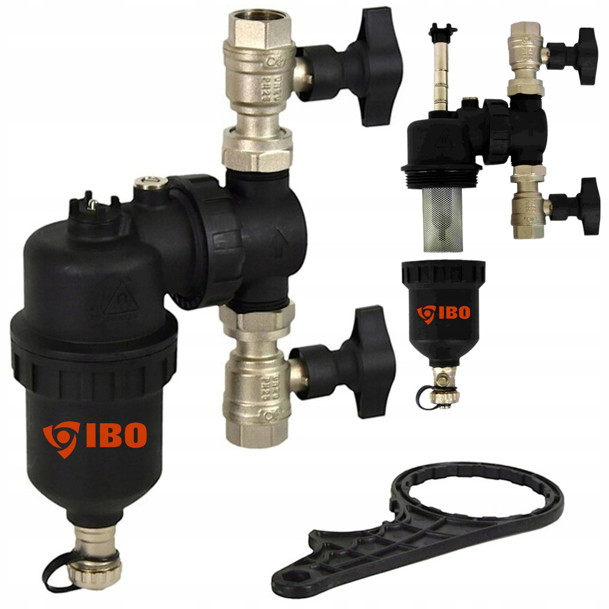 Odlučovač Nečistôt Magnetický Filter Ventily Kľúč Ibo 1" DN25 Solárny