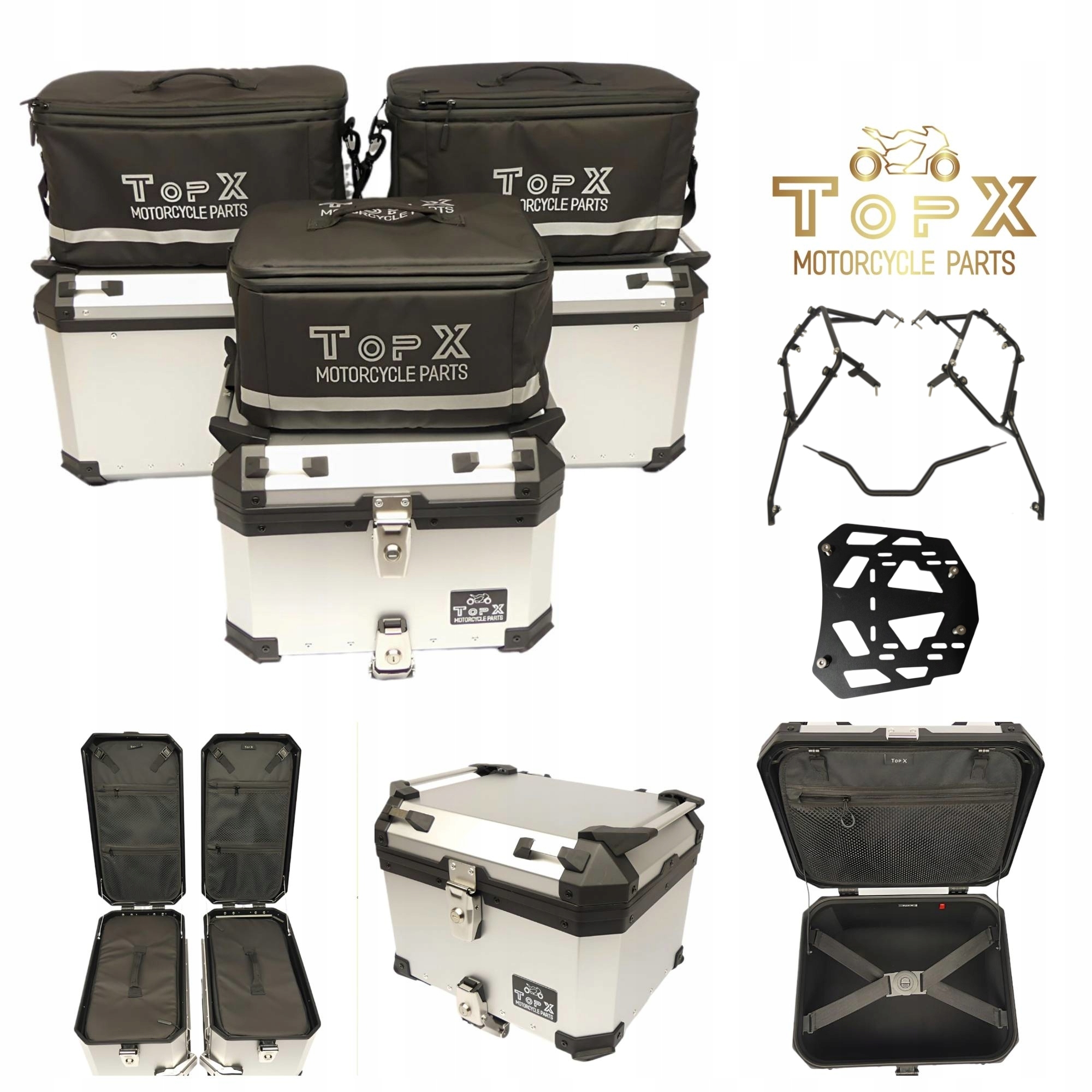 Suzuki DL 650 DL650 V-strom 11-16 Sada kufrů Aluminiové rámy Tašky