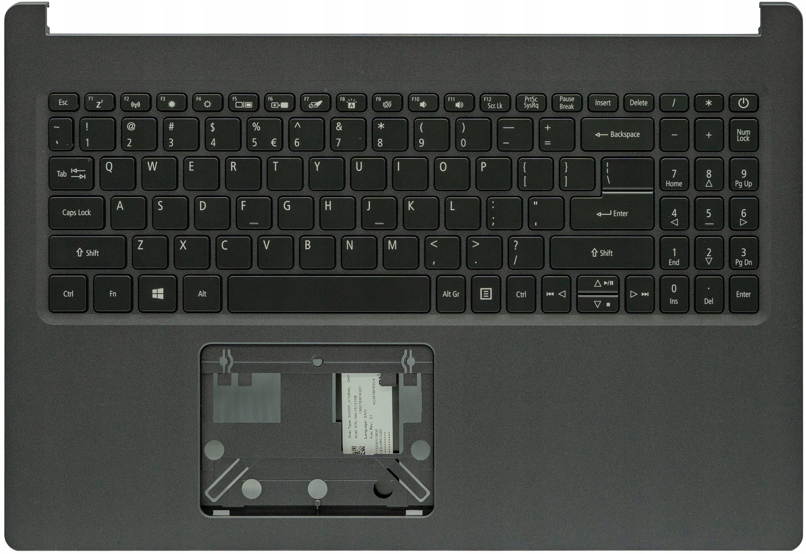 Horní Kryt Klávesnice A515-44, A515-44G A515-44 A515-45 Podsvícený