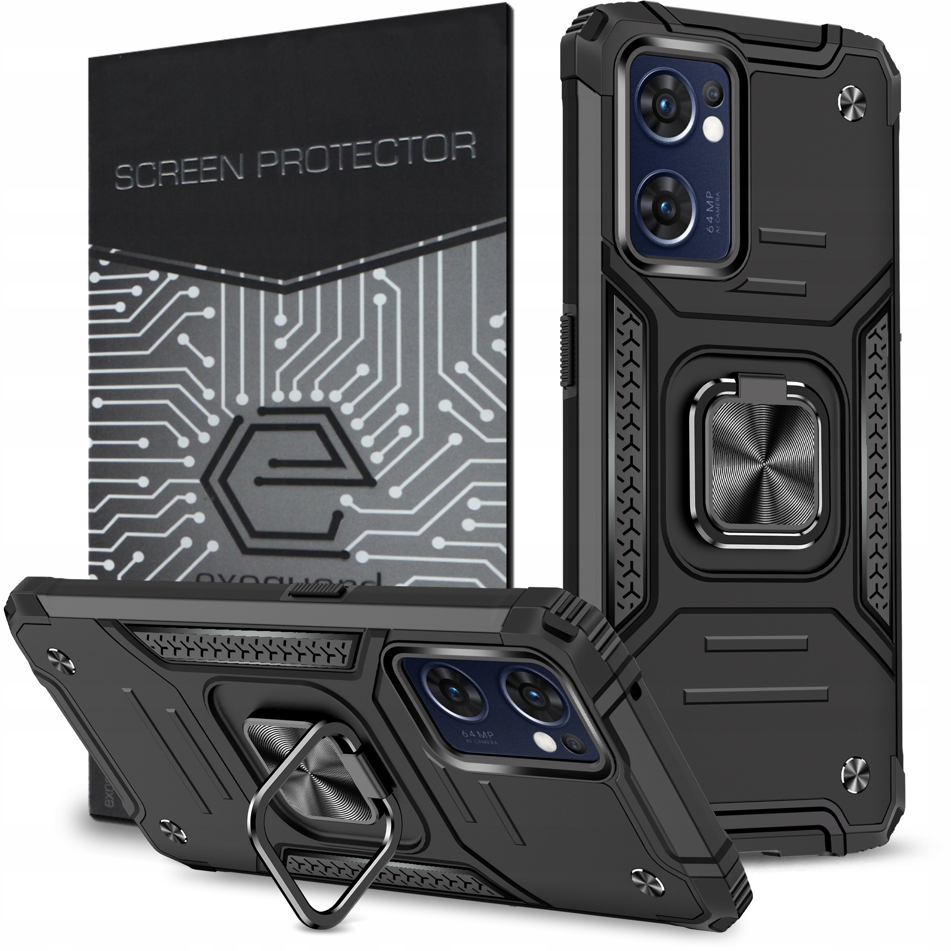 

Etui Pancerne Obudowa Case+szkło do Oppo Reno 7 5G