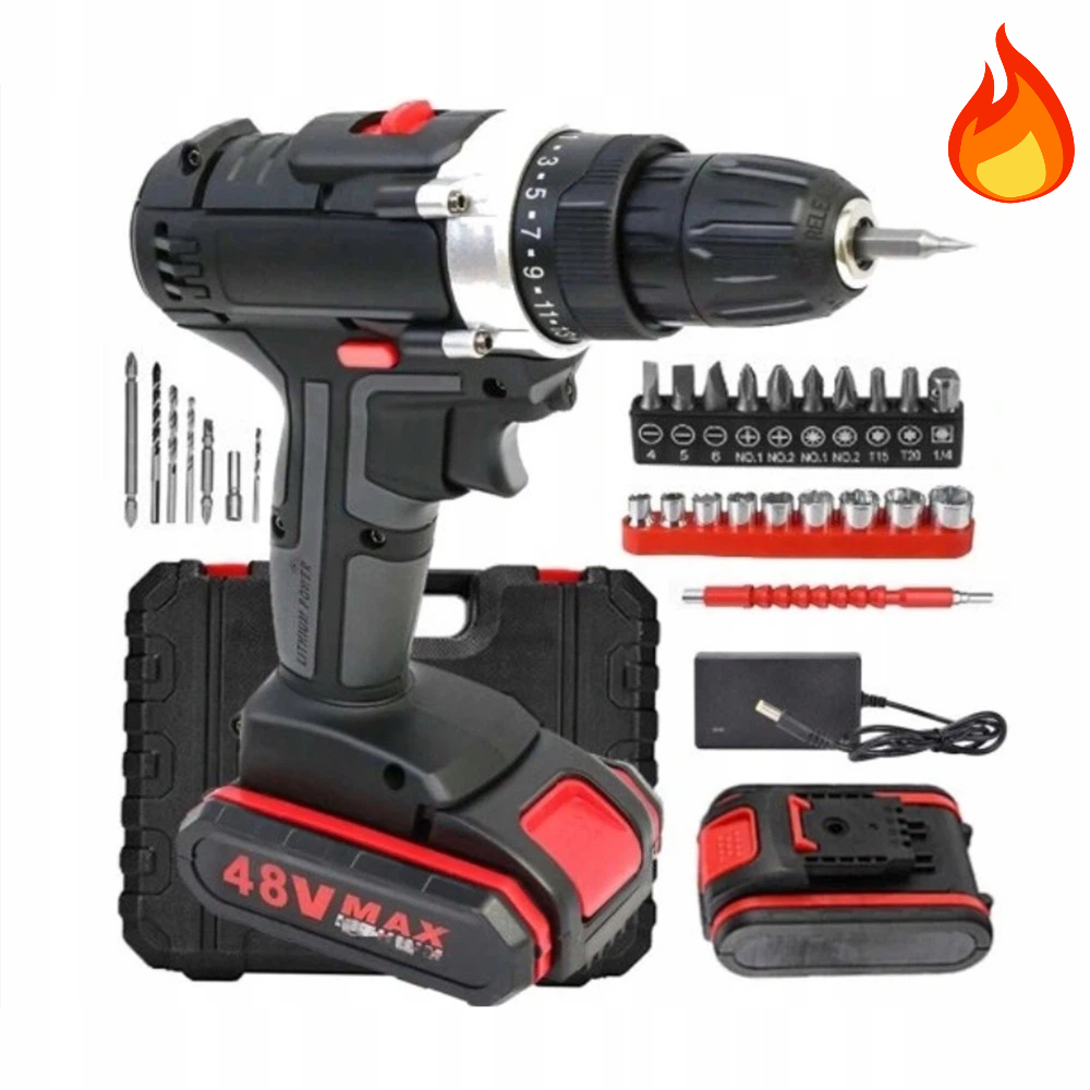 48V Aku Vrtačka 2x akumulátorová sada