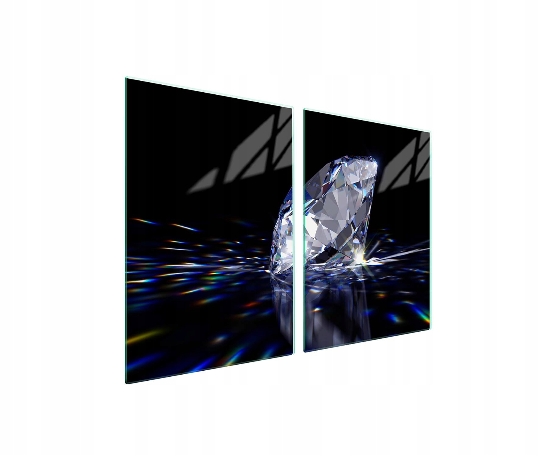 Skleněná ochranná deska na sporák 2x45x52 Diamant na zeď 7v1