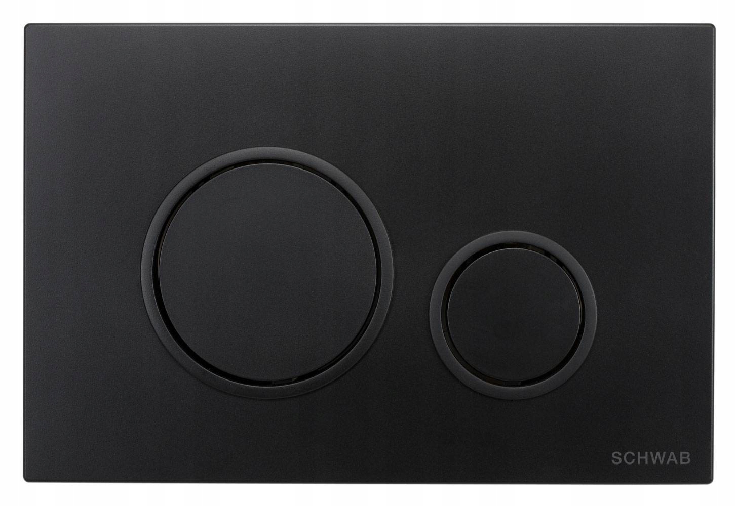 Schwab Spouštěcí splachovací tlačítko P47-0190-0253 Wc Černá matná barva