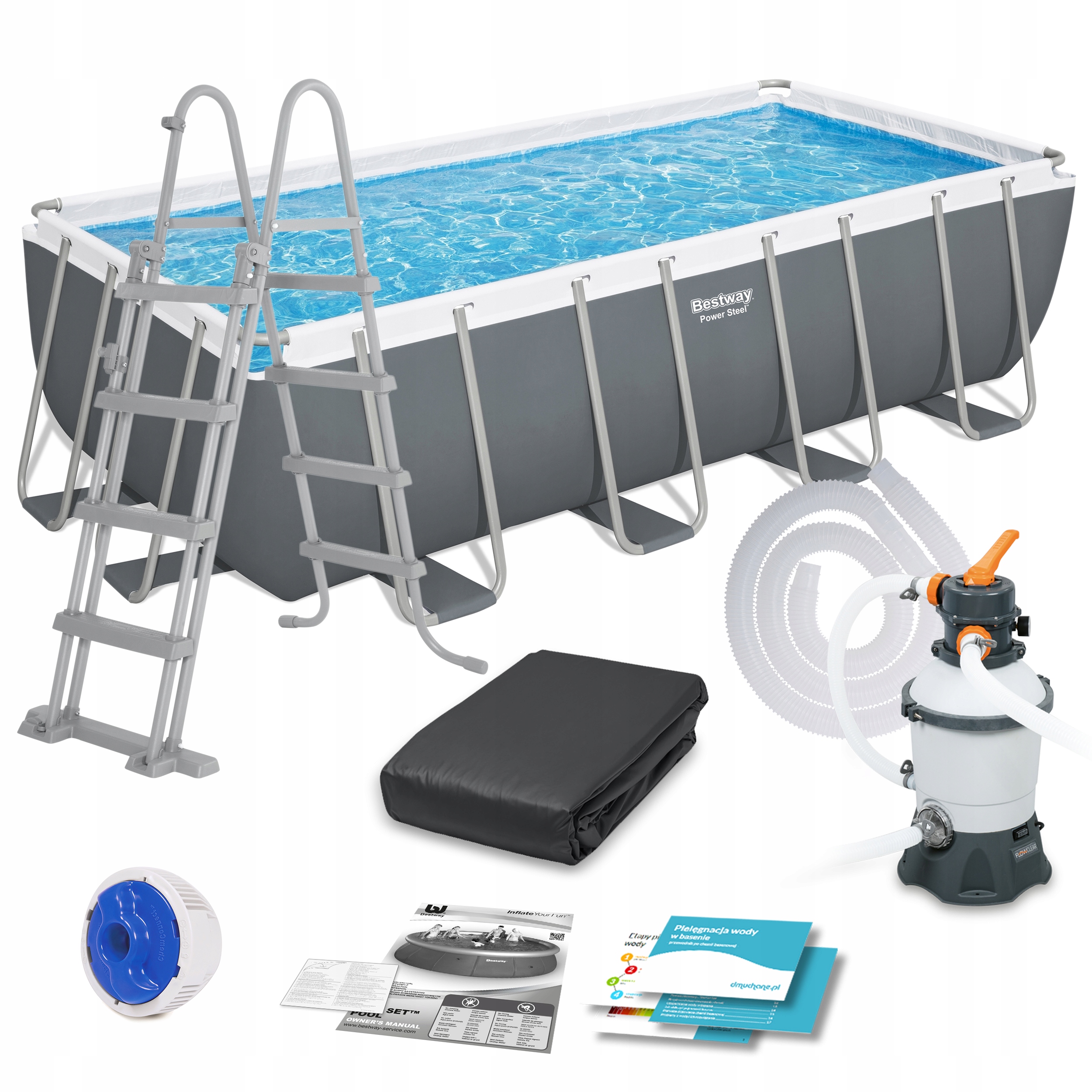 

Basen Ogrodowy Stelażowy 488x244x122 Bestway 11w1