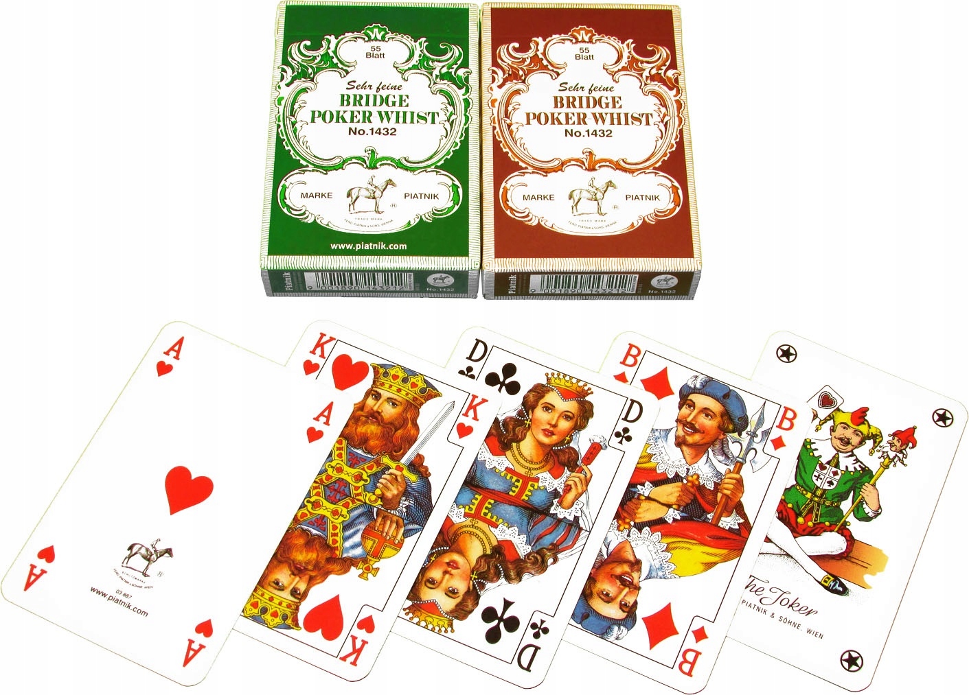 Karty PIATNIK Liście Dębu Pojedyncze TALIA KART Typ Podstawa