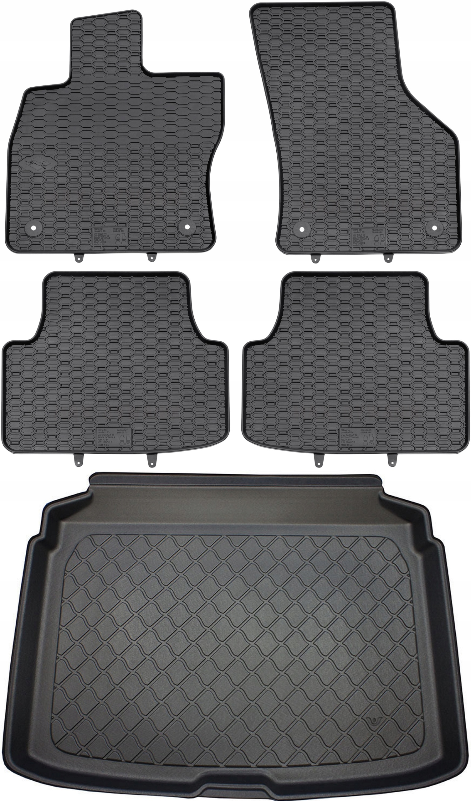 Audi A3 III 8V Hatchback 2012-2020 Koberce s rohožou