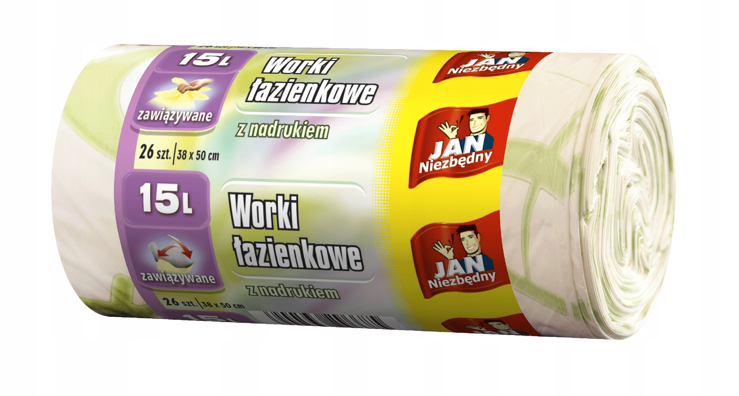 

Jan Niezbędny, worki na śmieci, 15 L, 26 szt