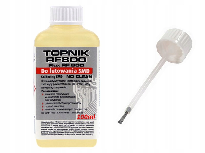 

Topnik RF-800 100ml Średnioaktywny Smd z pędzelkie