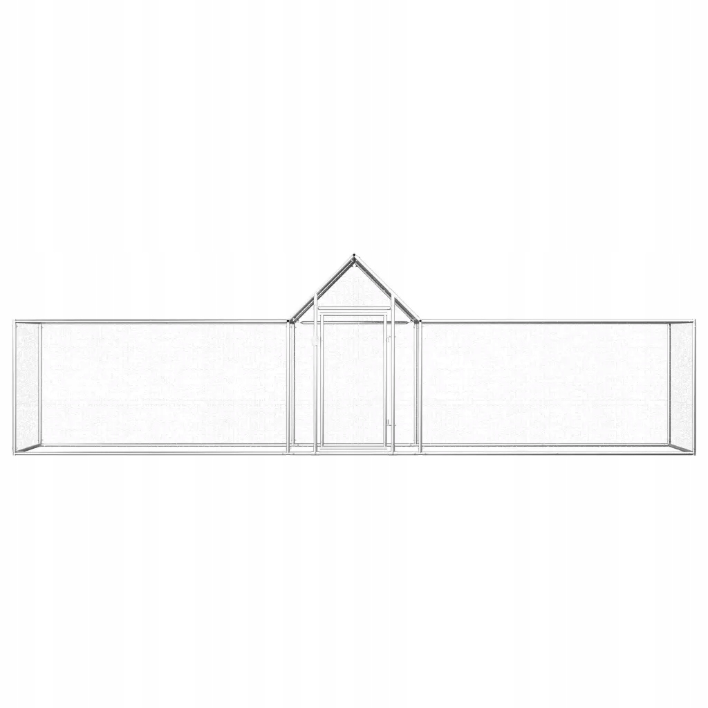 Woliera dla kur, 5 x 1 x 1,5 m, galwanizowana stal Marka VidaXL