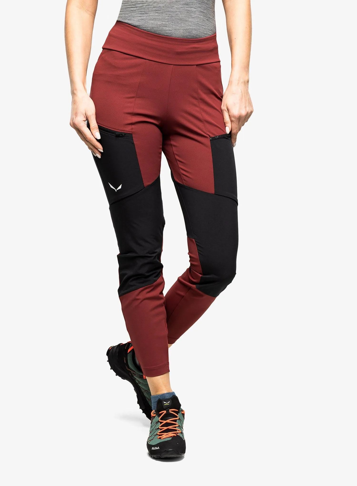 Dámské legíny Salewa Puez Dry Responsive Cargo Tights syrah 34 (xs)