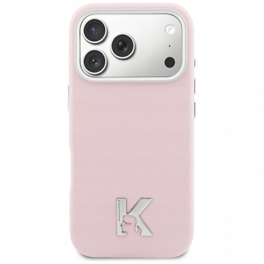 Pouzdro Karl Lagerfeld Karl Head Logo MagSafe pro iPhone 17 růžové