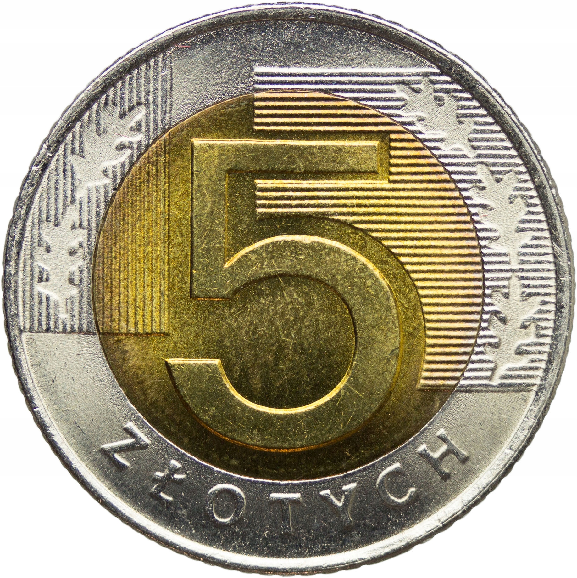 Polska, 5 złotych 2008, st. 1, RZADKA, WSPANIAŁA