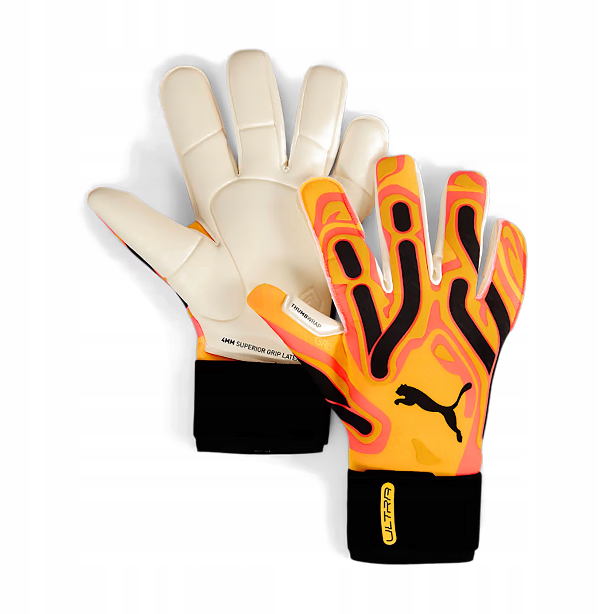 9,5 Brankářské rukavice Puma Ultra Ultimate Hybrid Sun oranžové 41858