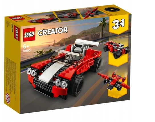 

Lego Creator 3 w1 31100 Samochód Sportowy