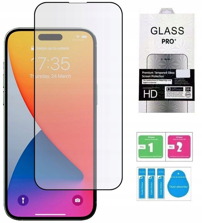 

Szybka Szkło Hartowane Pełne do iPhone 14 Pro