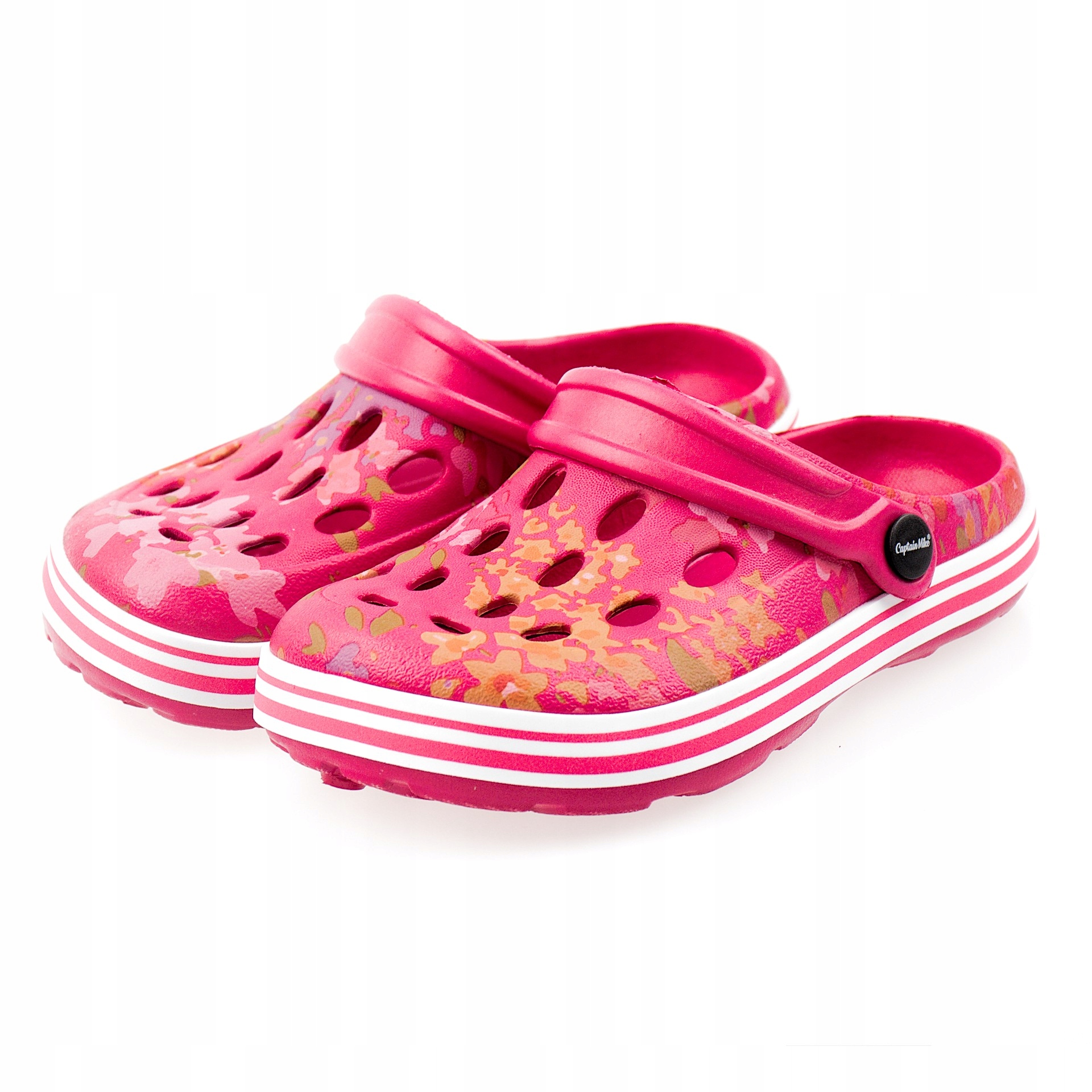 

Klapki dziecięce różowe chodaki kwiaty r.35