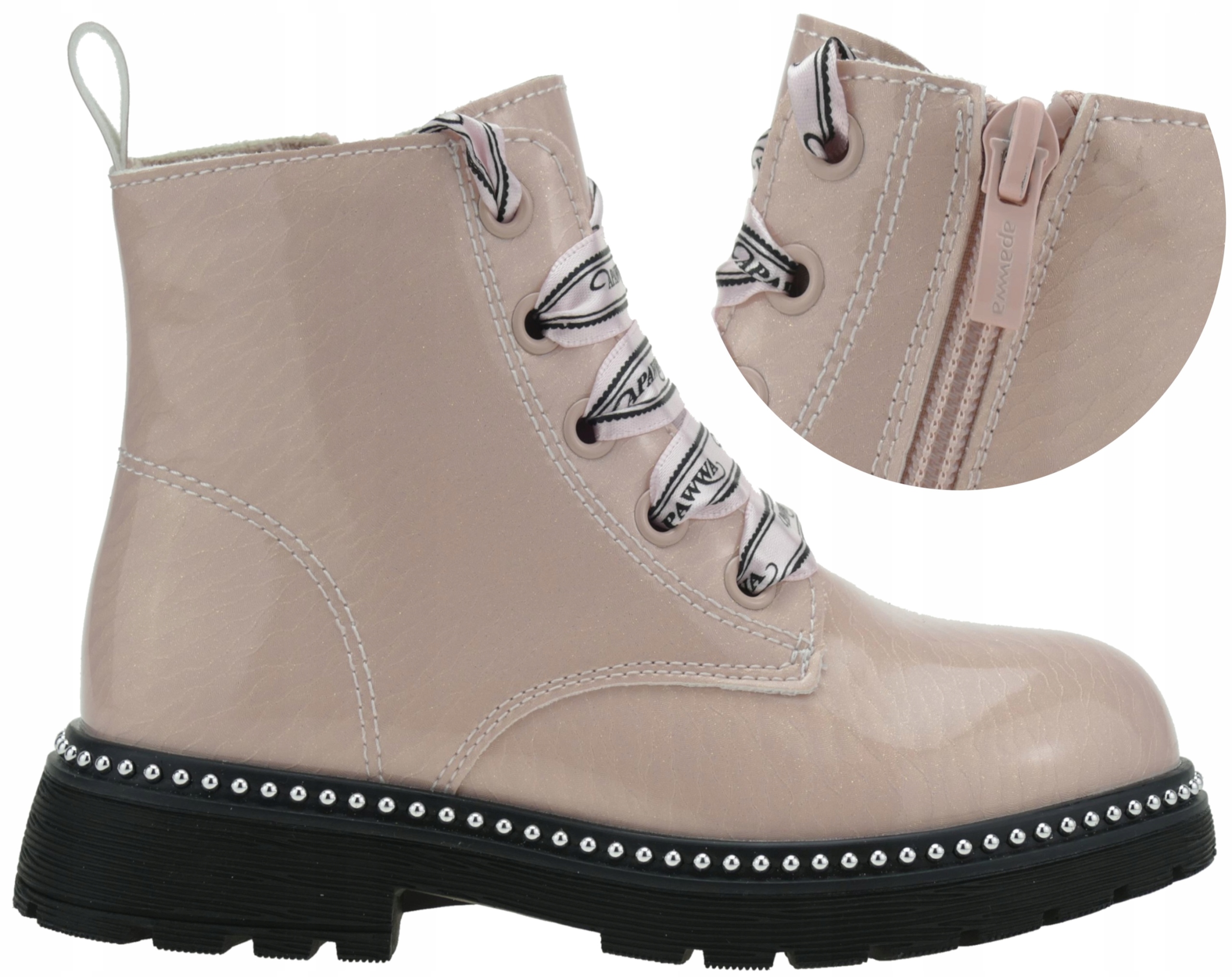 DZIEWCZĘCE TRZEWIKI PÓŁBUTY DZIECIĘCE BOTKI BUTY PRZEJŚCIOWE SUWAK R. 36