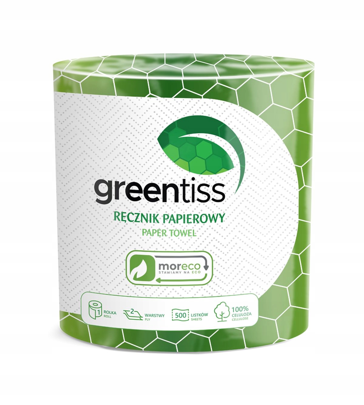 Levně Papírový ručník Greentiss 1 role 500 listů 2-vrstvová role