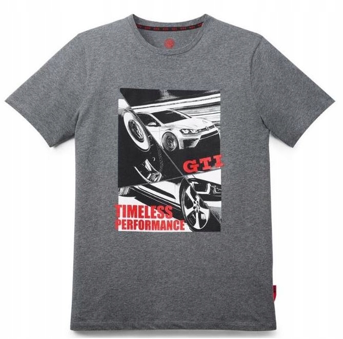 ORYGINAL KOSZULKA T SHIRT VW GTI rozm L Szary