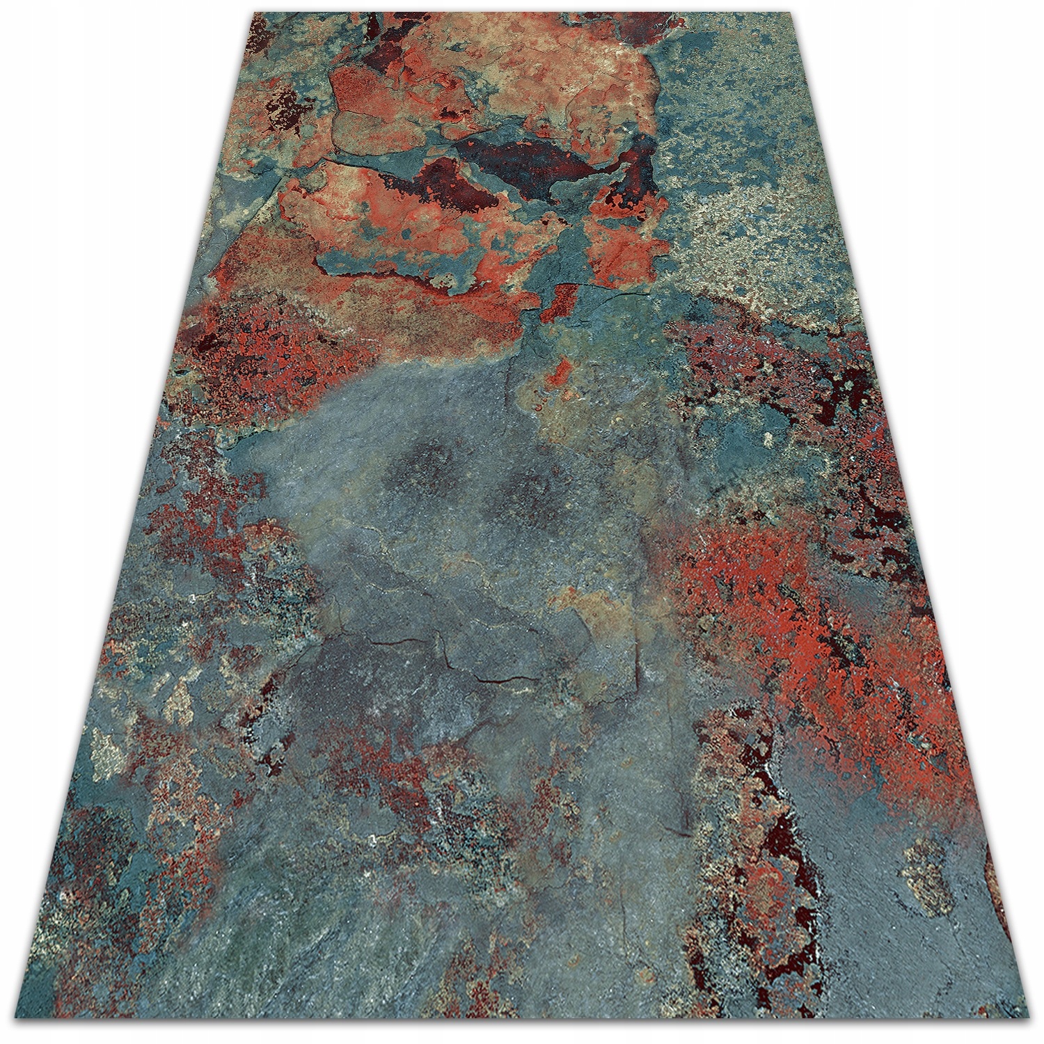 

Tarasowy winylowy dywan Skorodowany metal 100x150