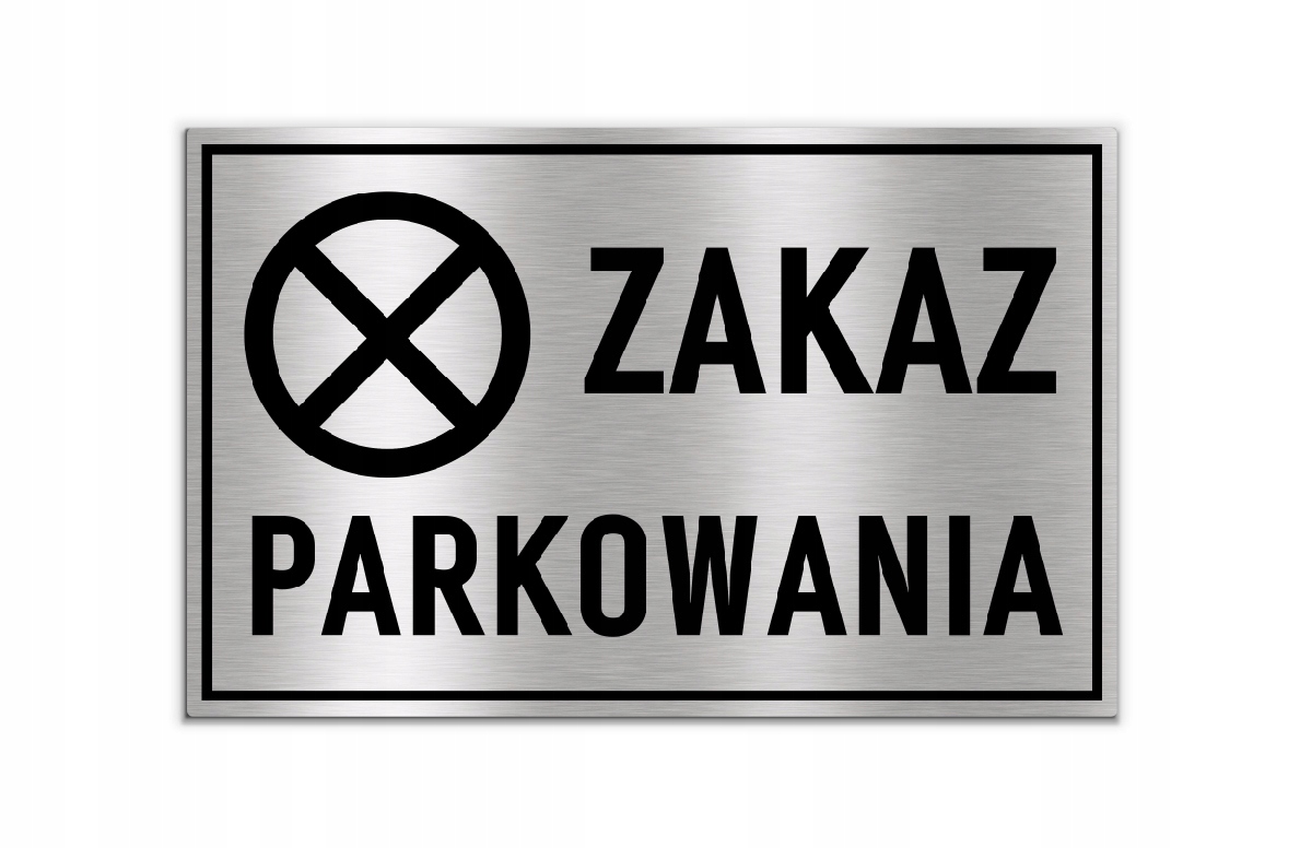 

Tabliczka Zakaz Parkowania 30x19 Aluminiowa