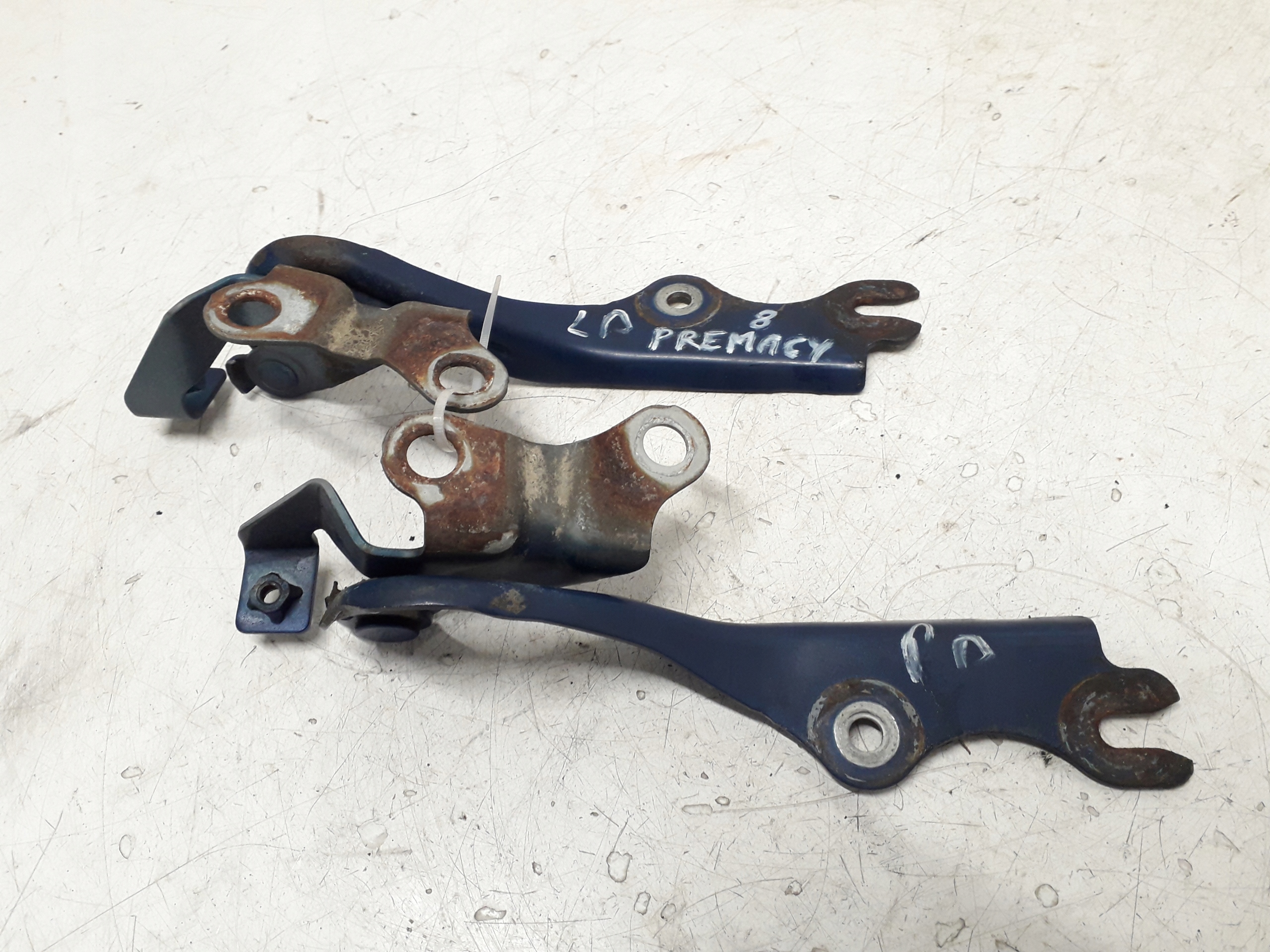 MAZDA PREMACY 1 I ZAWIASY MASKI POKRYWY SILNIKA LEWY PRAWY KOMPLET