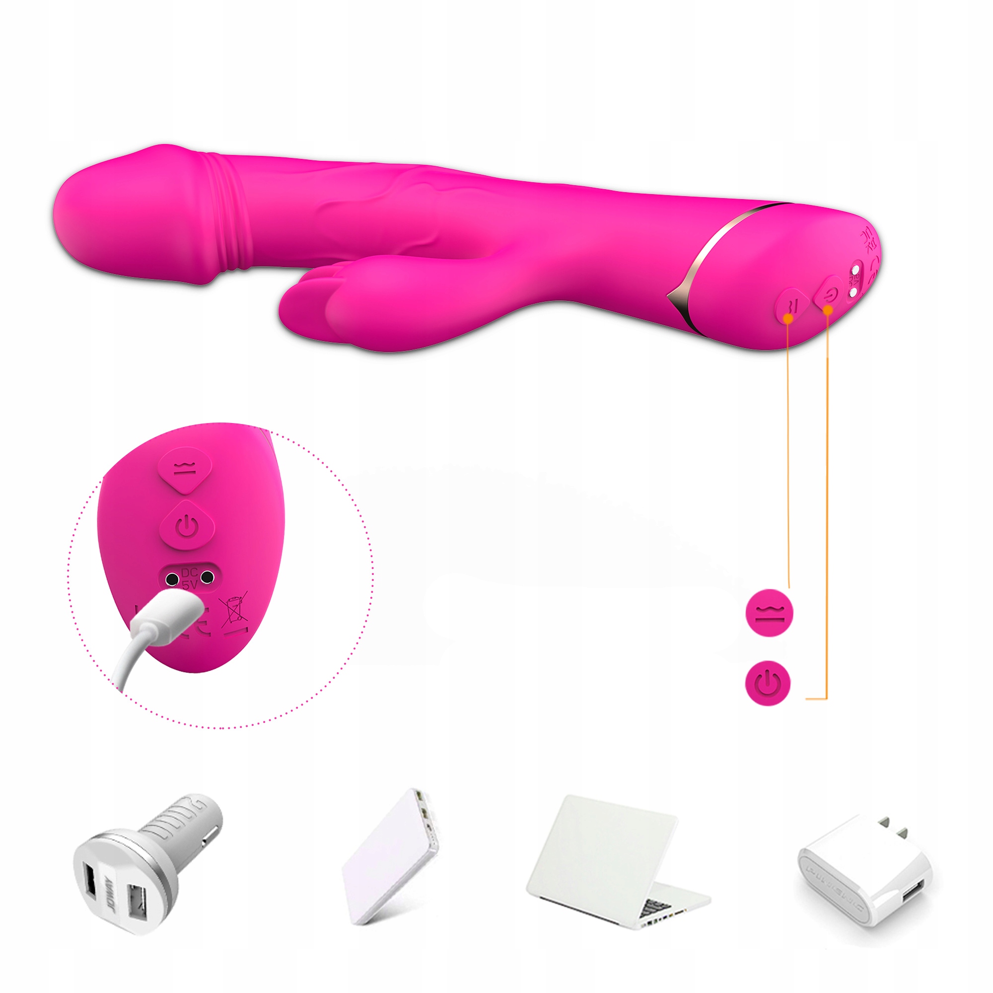 WIBRATOR WIELOFUNKCYJNY MASAŻER Marka Lelex