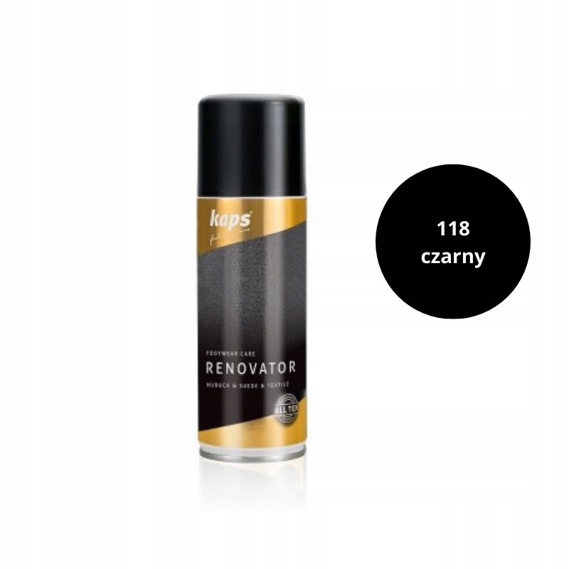 RENOWATOR DO BUTÓW Z ZAMSZU i NUBUKU KAPS CZARNY