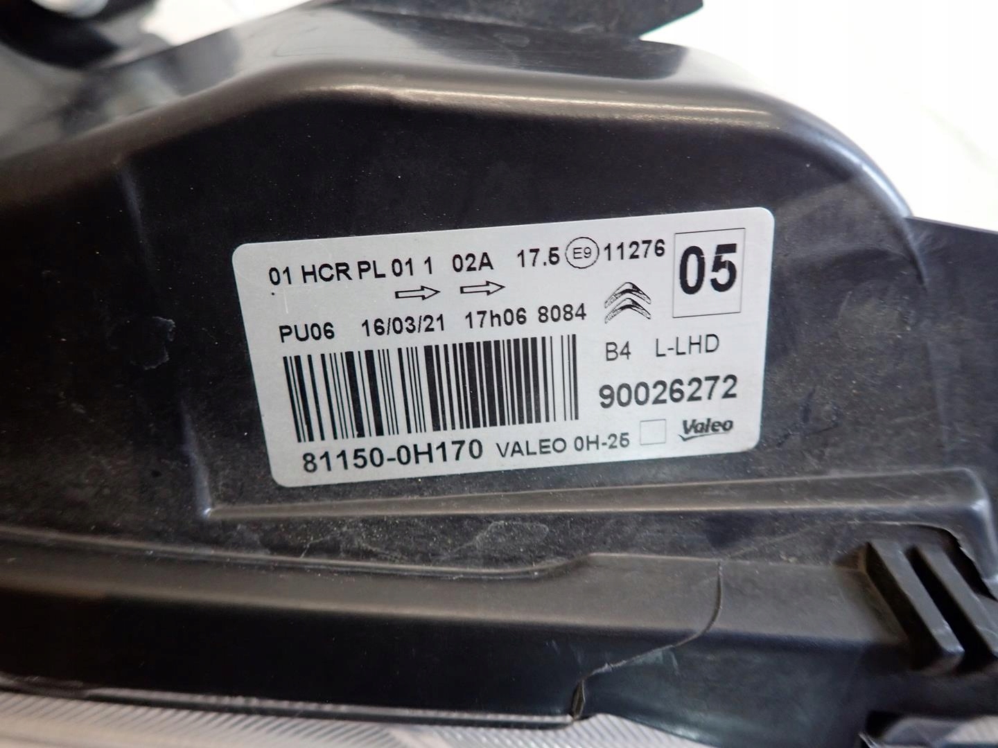 light front front left CITROEN C1 II 2014- 81150-0H170