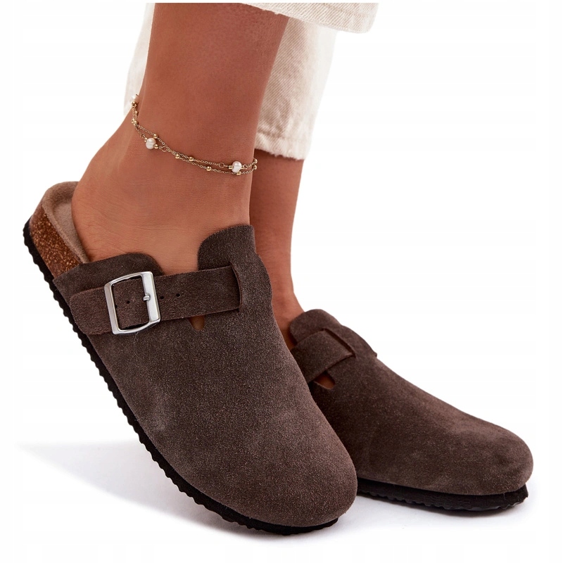 Nazouváky Semišová Kůže Spona Vinceza 101332 Čokoládová 36