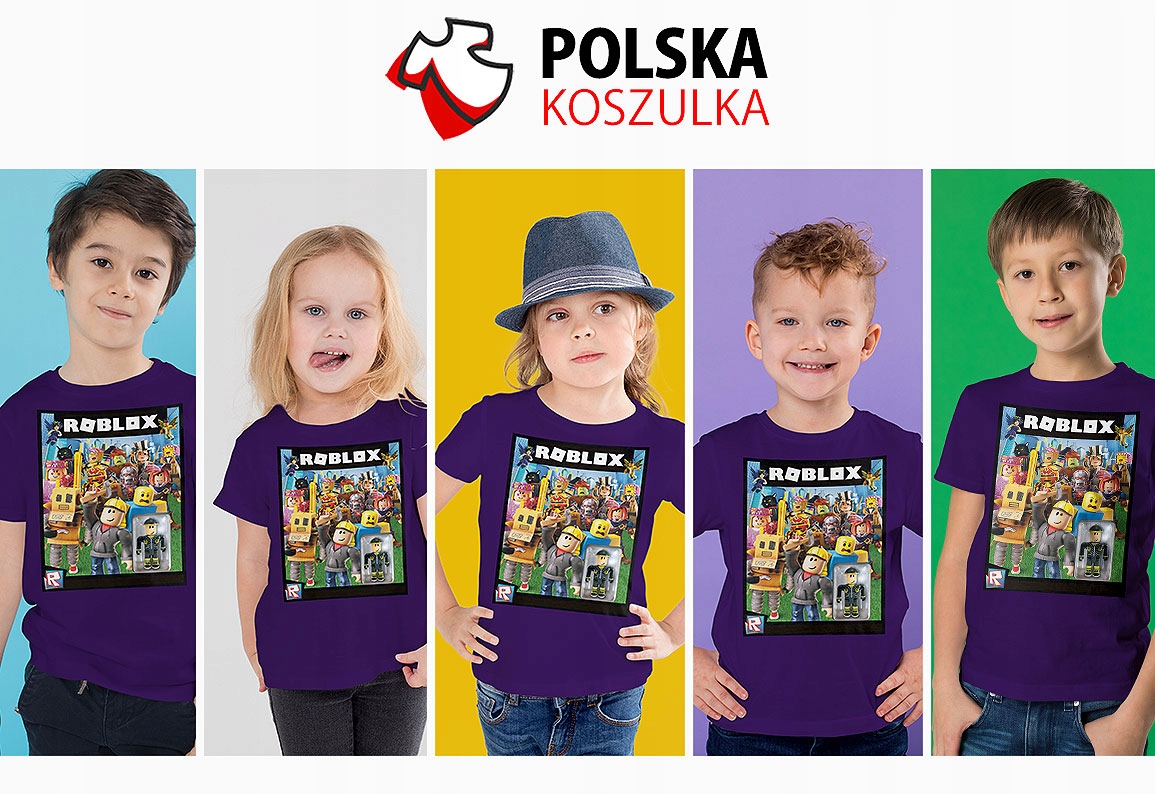 T-SHIRT KOSZULKA DLA DZIECKA ROBLOX 128 SUPER JAKOŚĆ Rodzaj gadżetu filmowy gamingowy książkowy, komiksowy muzyczny
