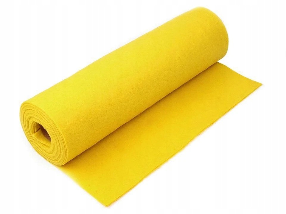 Plst šířka 41 cm 5 m 3 (F37) žlutý máslový
