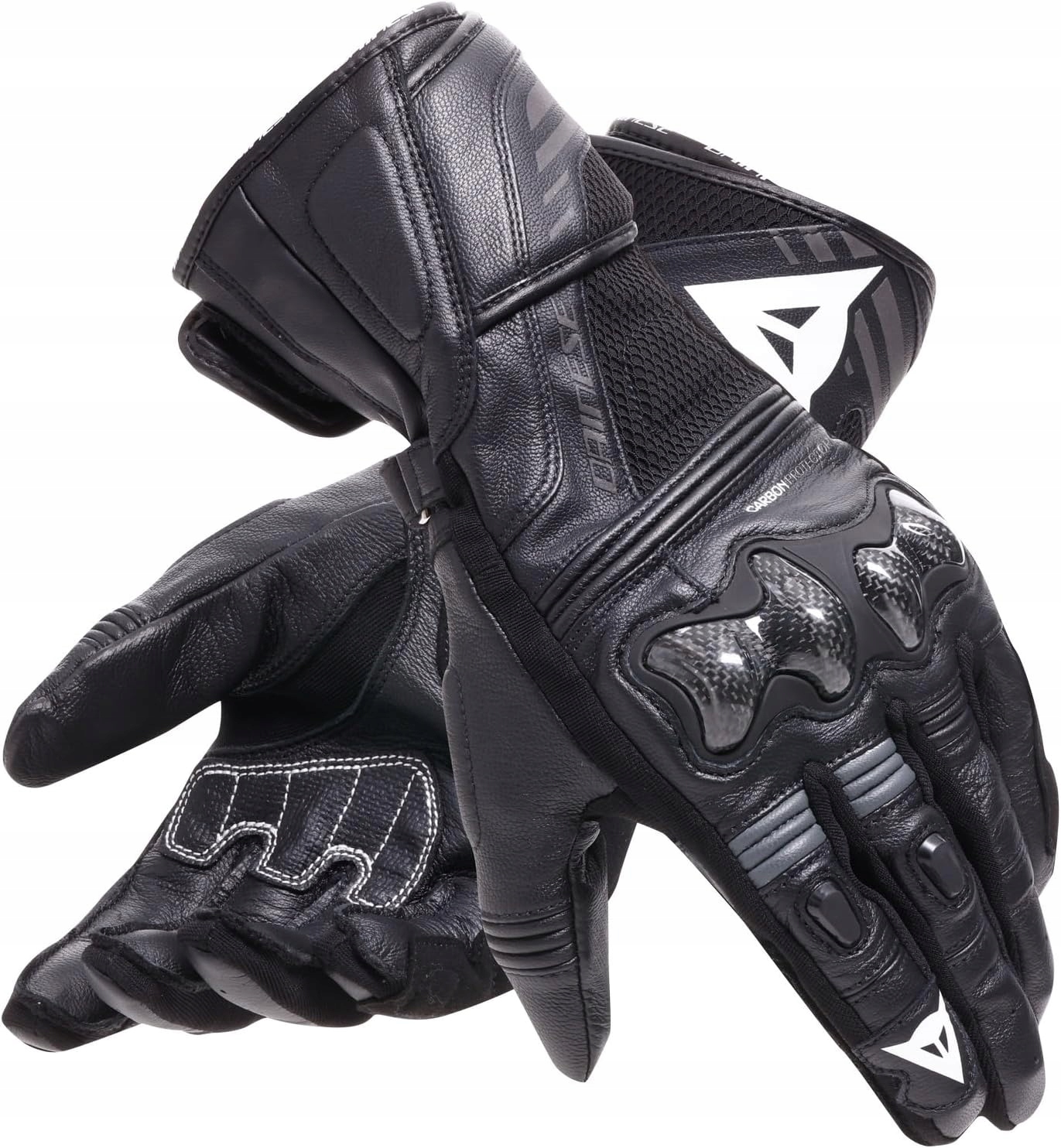 Motocyklové rukavice Dainese Reacto Carbon Long black-anthracite S