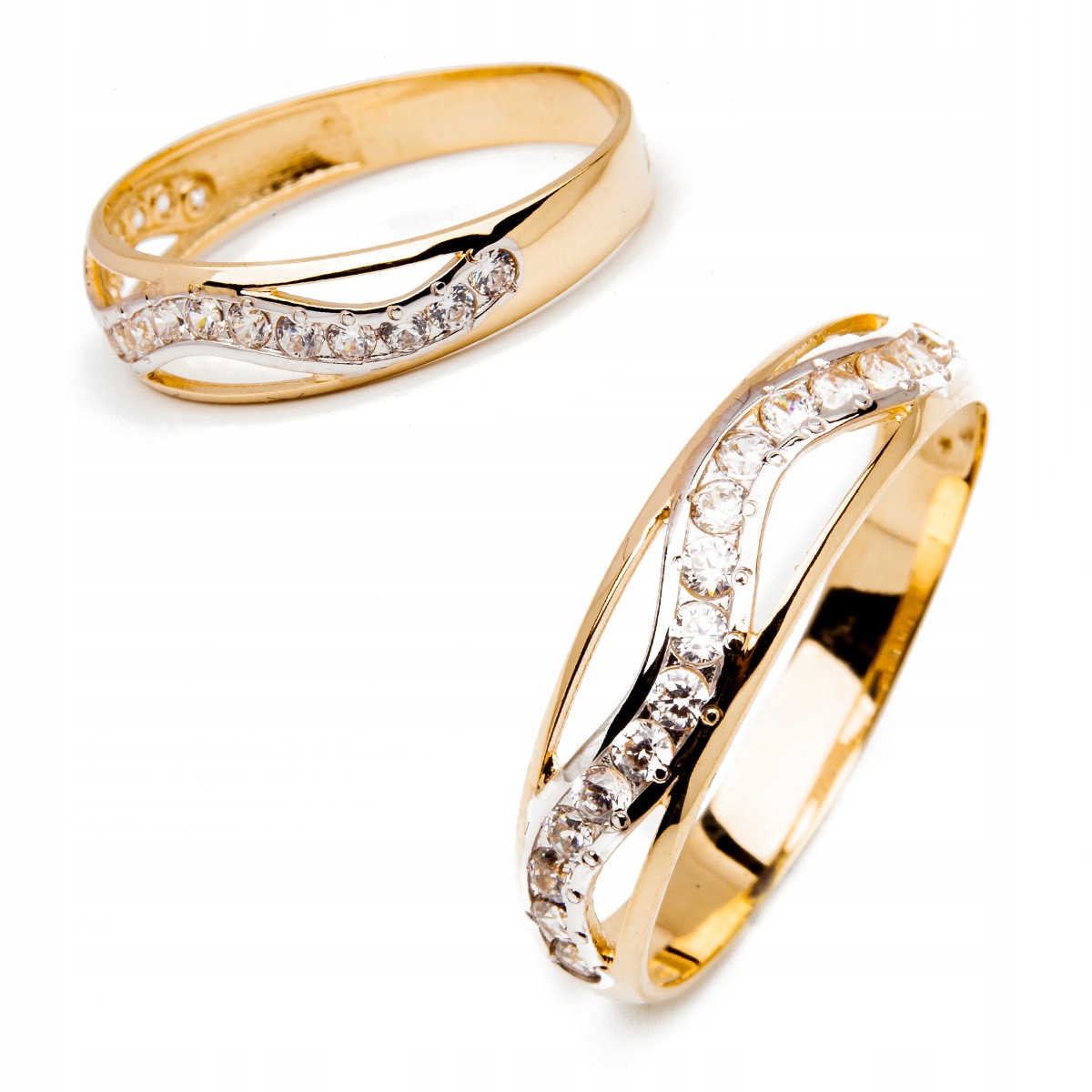 Zlatý prstýnek Sparkling Wave 18