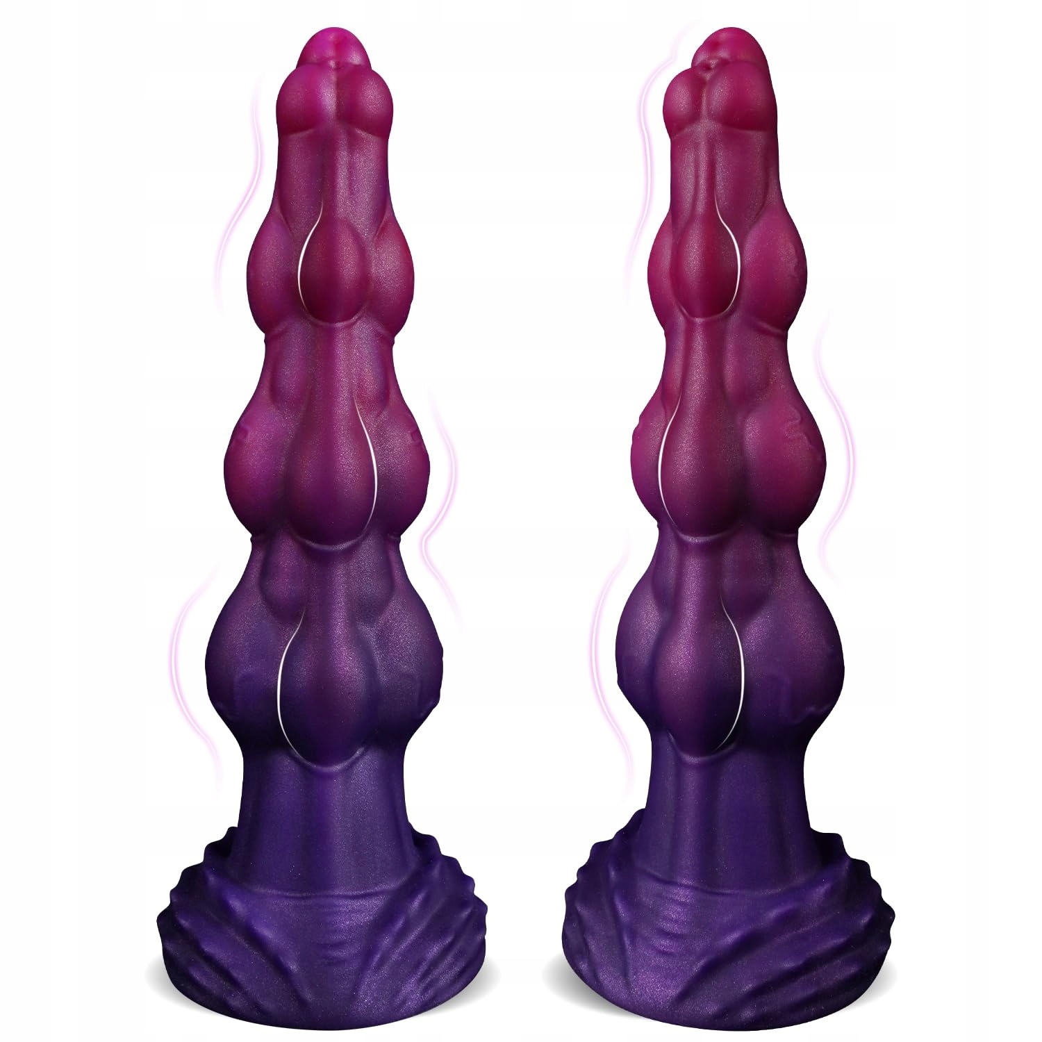 MONSTER DILDO XXL Koński Dildo 3 Węzły Mocny Przyssawka Analny Plug Fantasy — miniatura 8