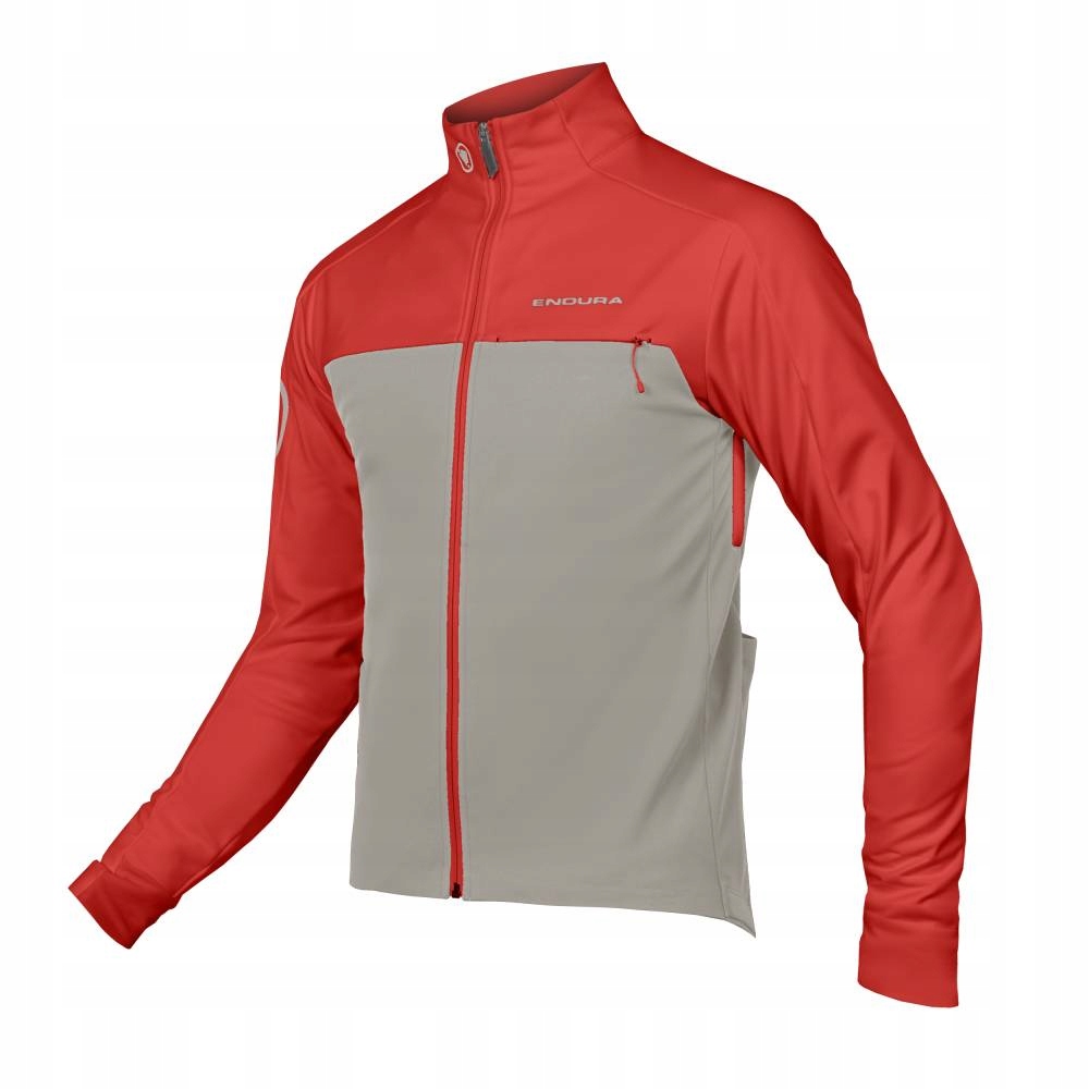 Kurtka rowerowa Endura Windchill Jacket II szaro-czerwona rozmiar M