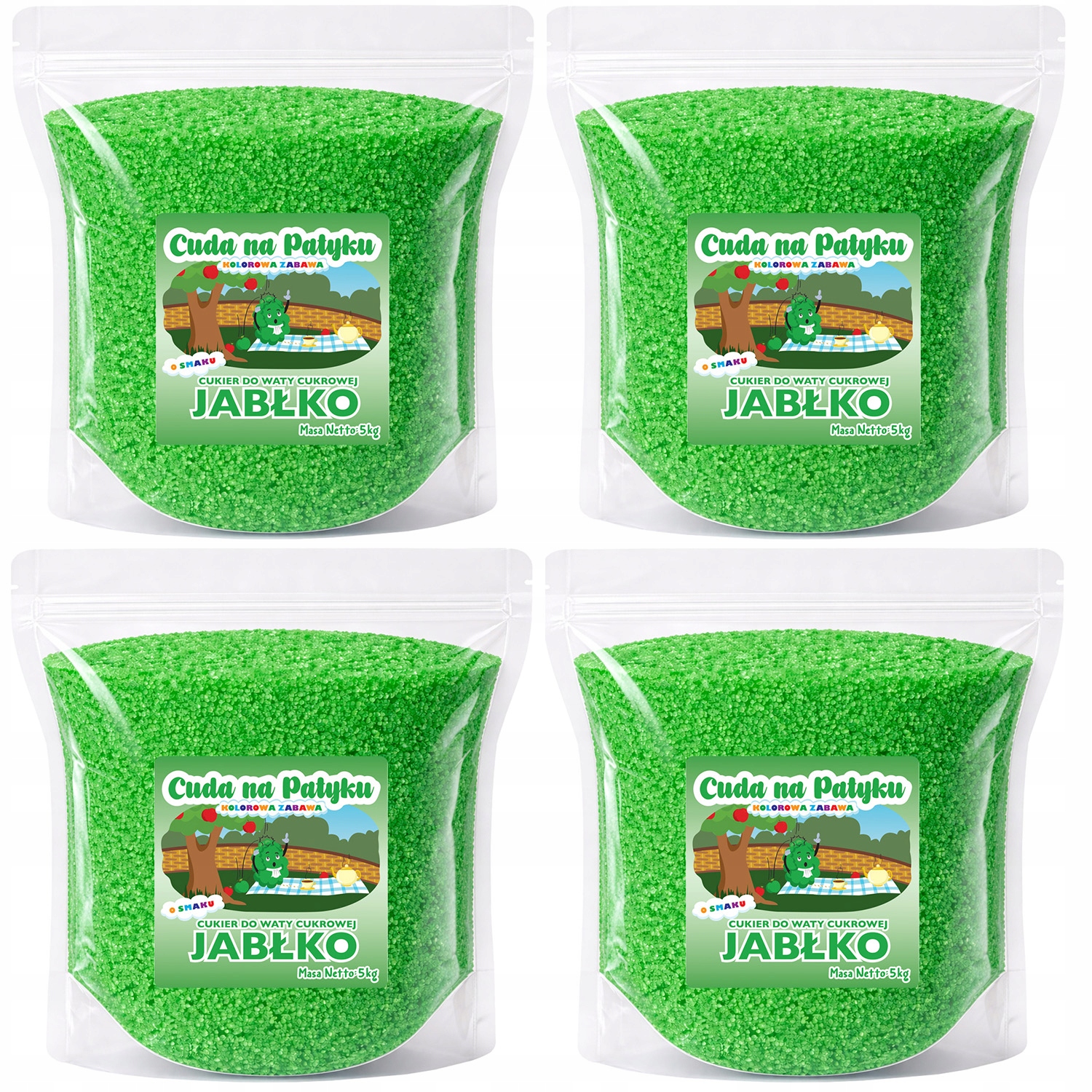 Cukr na Cukrovou Vatu Jablkový 20 kg (4 x 5 kg)