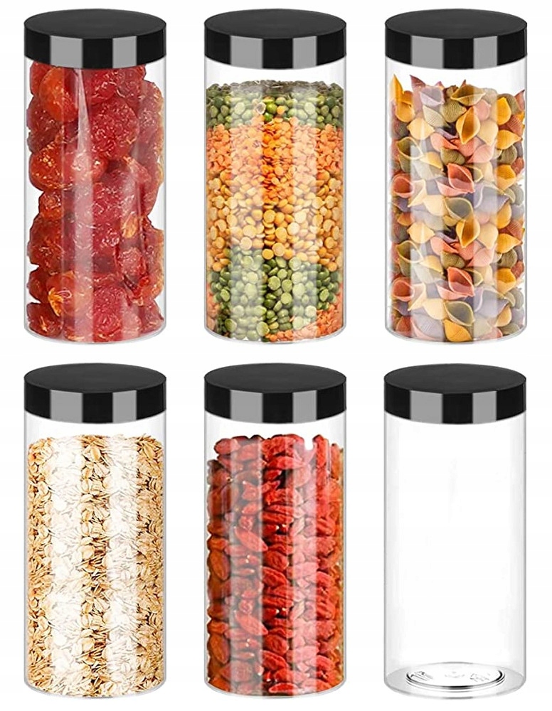 

Słoik Plastikowy Pojemnik Żywność Makaron 1,5L X6