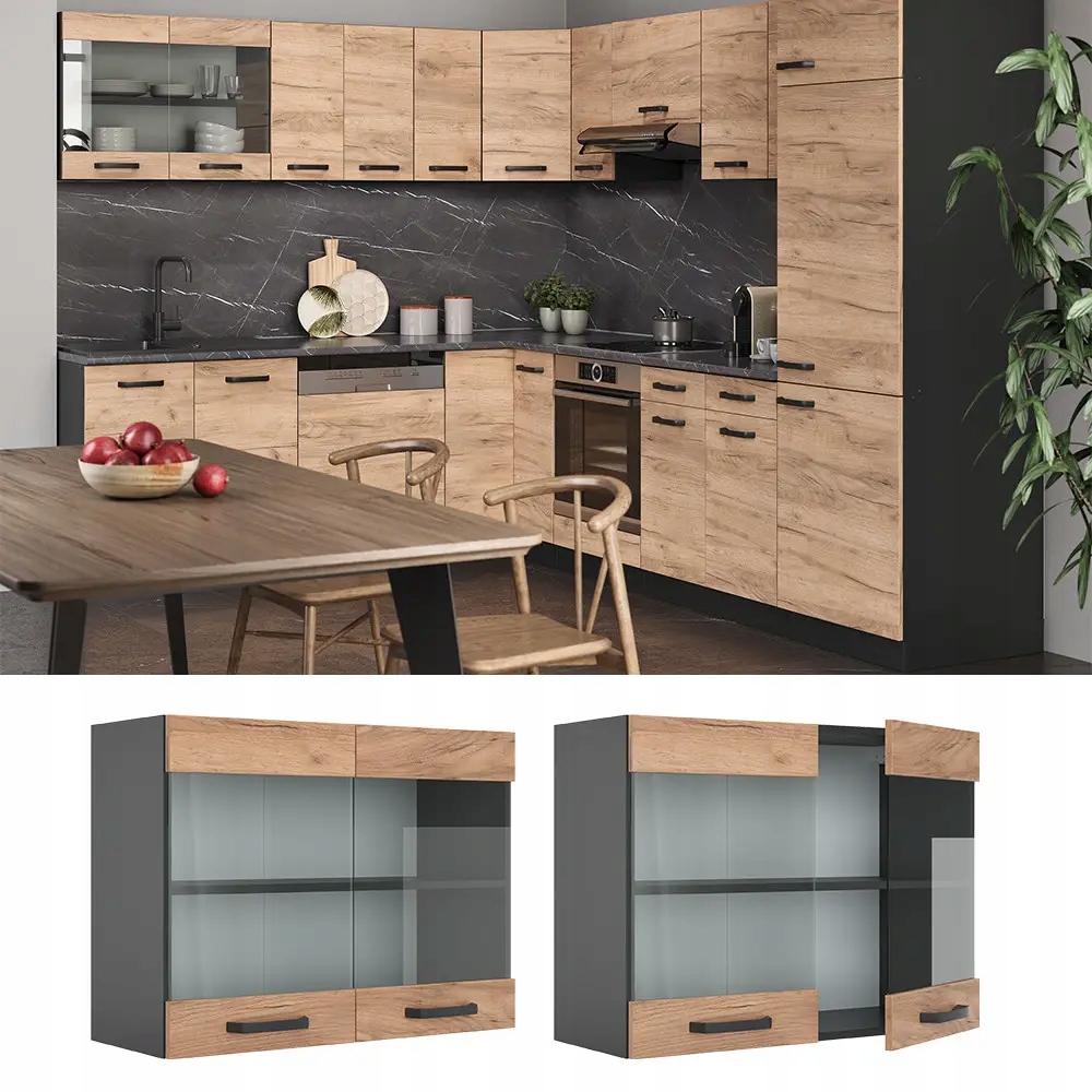 SZAFKA WISZĄCA R-LINE 80CM DĄB/ANTRACYT VICCO Marka Vicco