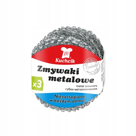 

Zmywak Druciak Kuchenny Kuchcik 3szt Metalowy