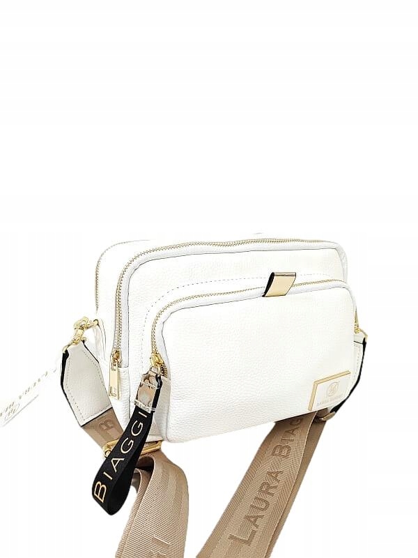 Laura Biaggi kabelka přes rameno kufřík bílá