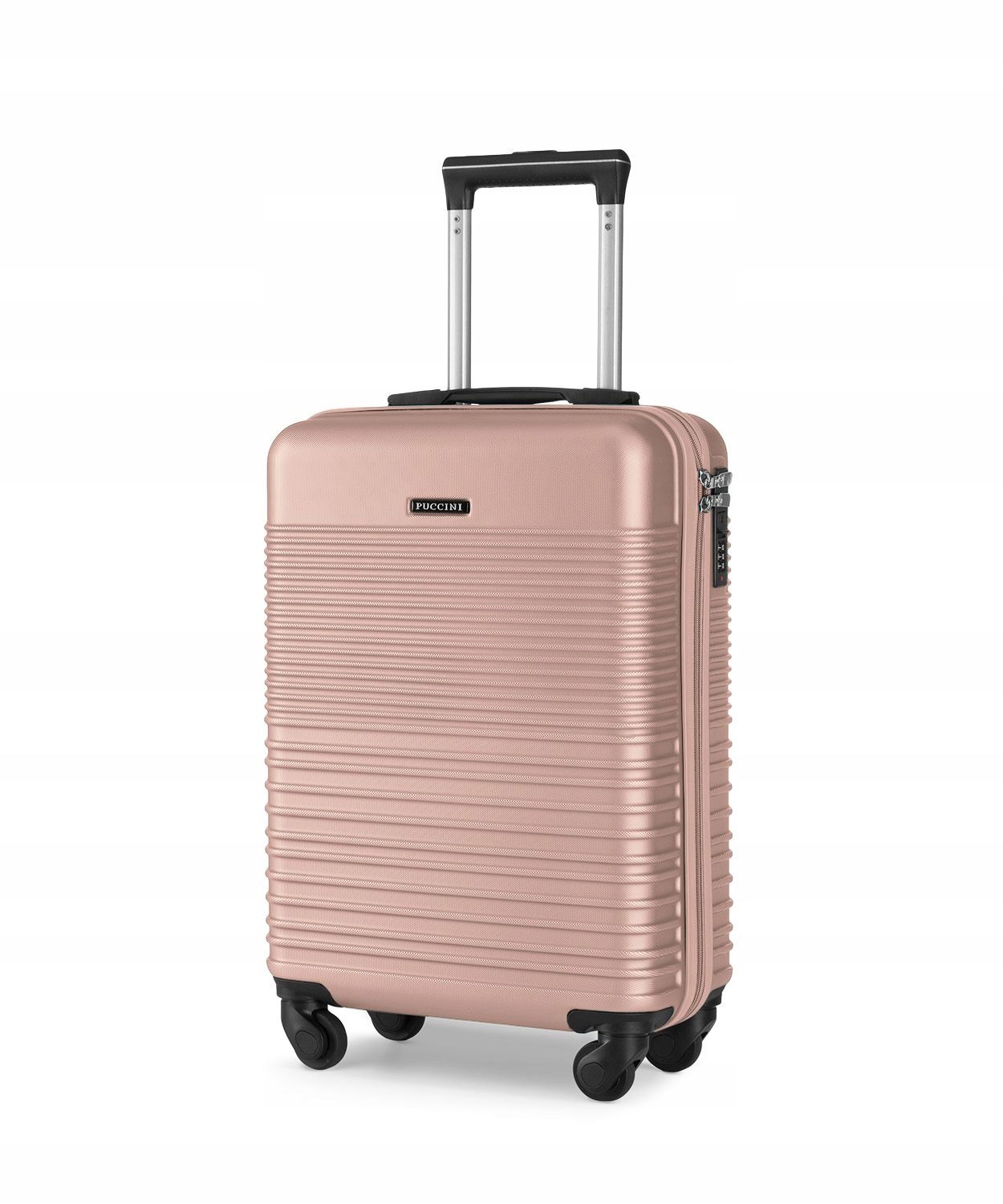 Cestovní kabinový kufr na kolečkách Puccini růžový, ABS028C-3C