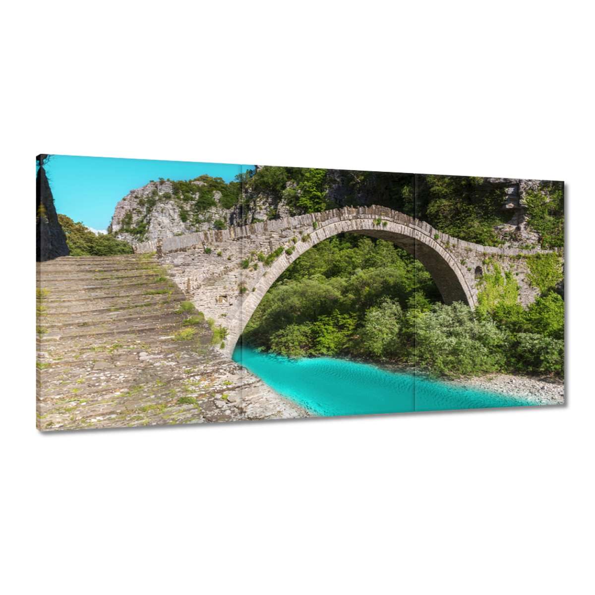 Obrazy 180x90 Tyrkysová riečka Most