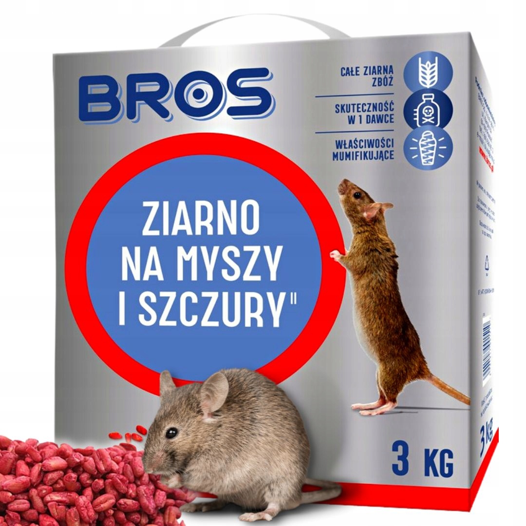 Ziarno TRUTKA na myszy i szczury Bros 3 kg