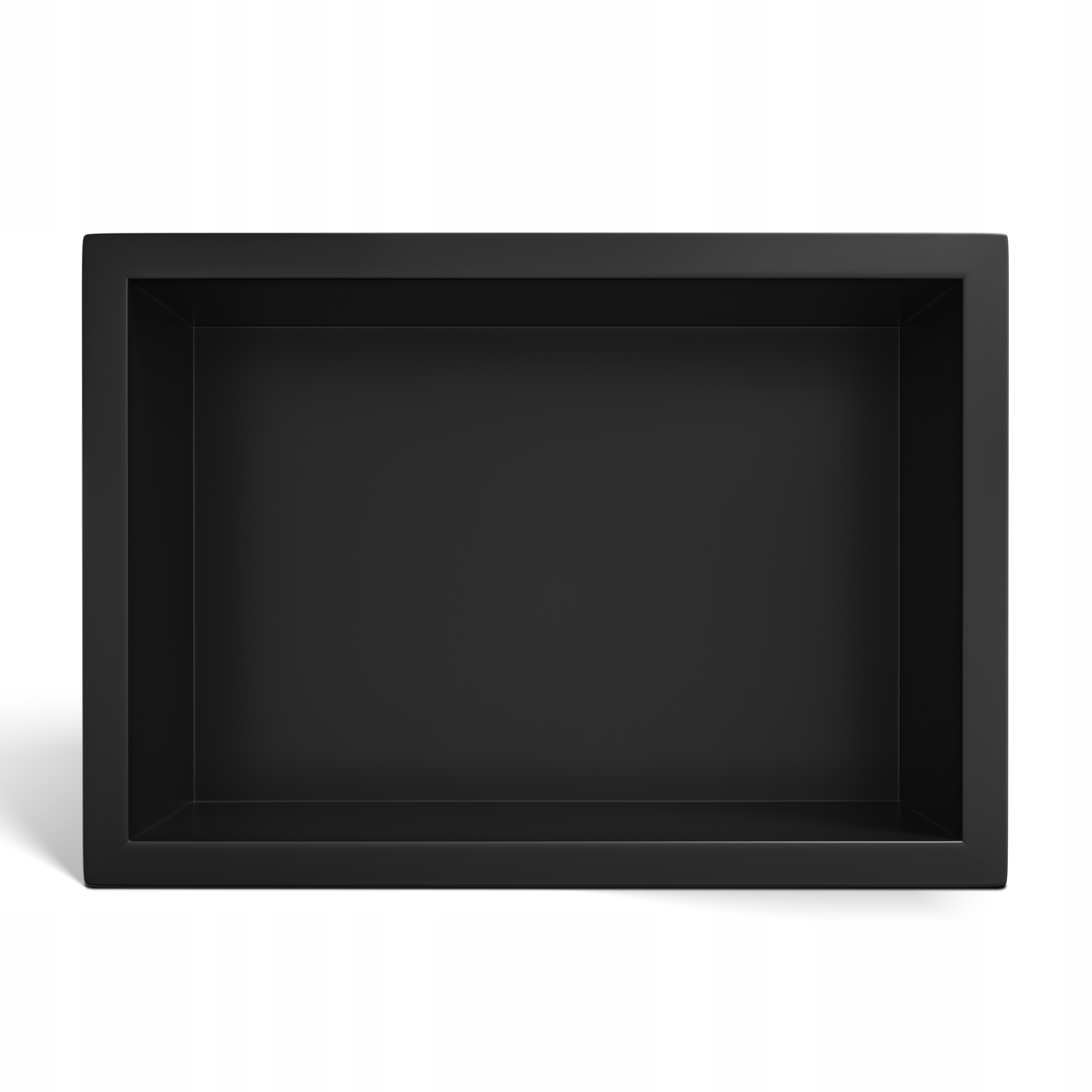 Wall-box One Black Výklenková polica z nehrdzavejúcej ocele čierna 30x20x10 cm