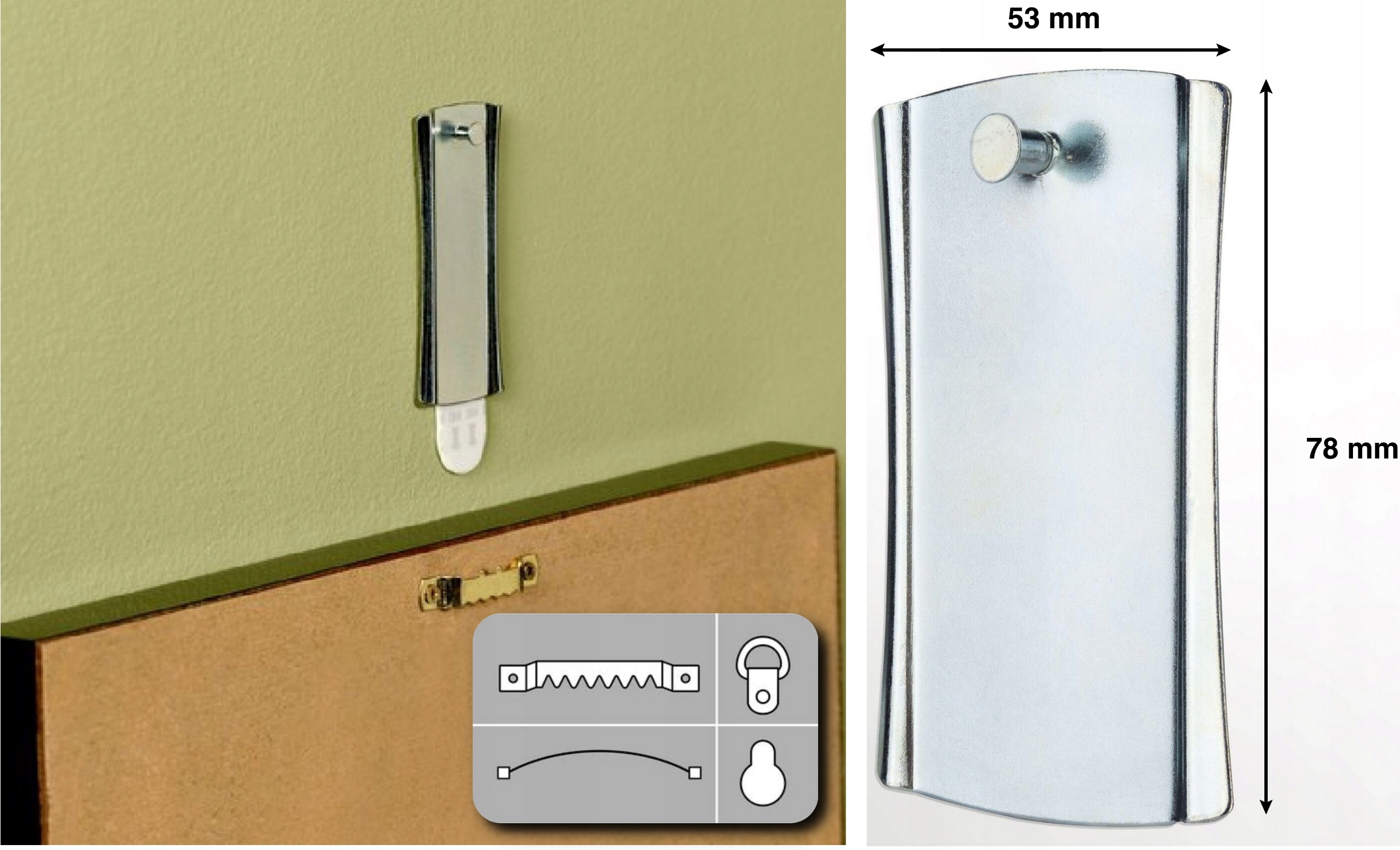 COMMAND 3M HACZYK DO DUŻYCH RAMEK OBRAZÓW 17048 Rodzaj samoprzylepne